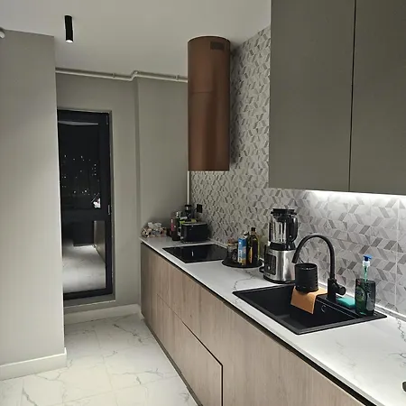 Stylish Loft - Skyline View In Onix